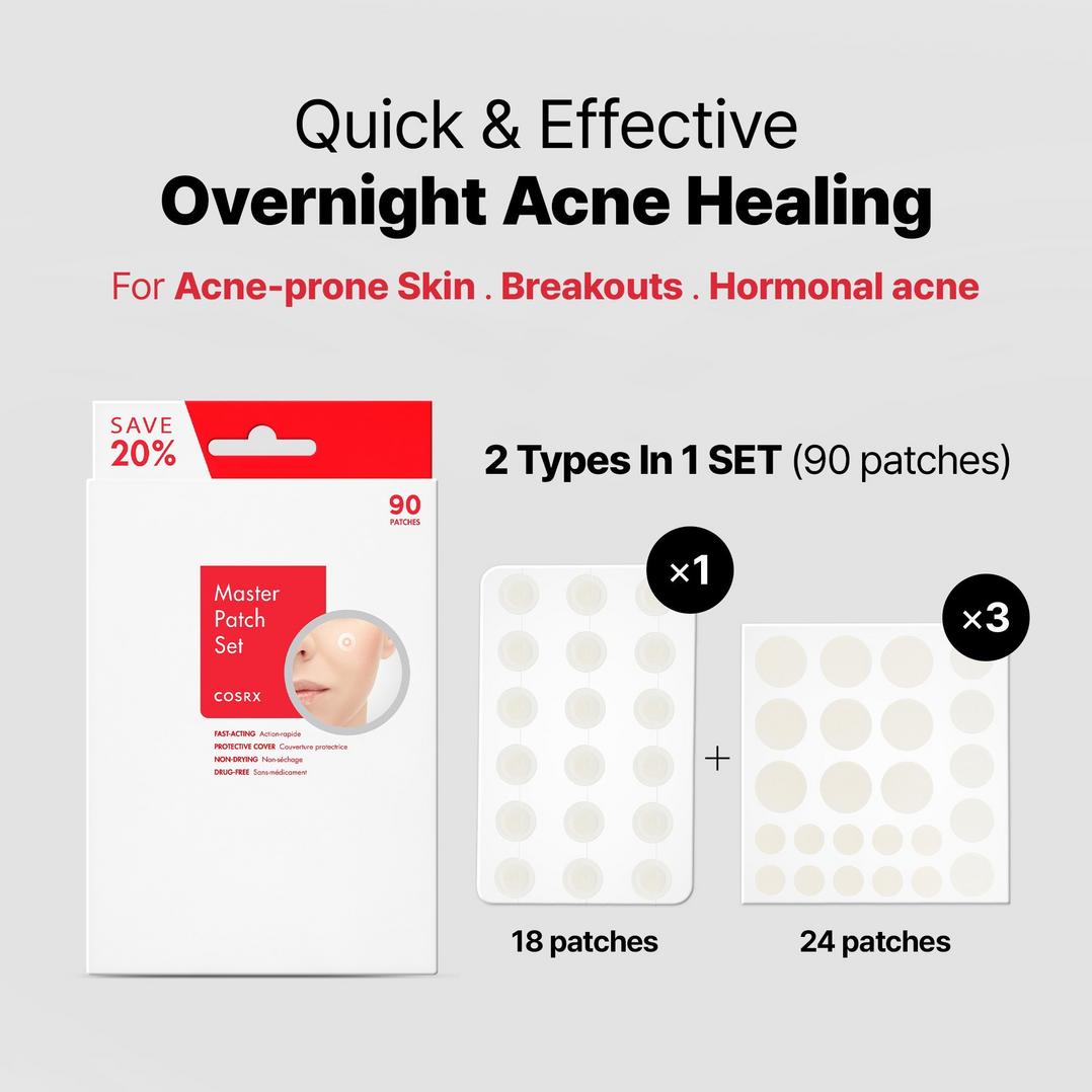 COSRX Master Patch Set - 90 Hydrocolloid Patches
