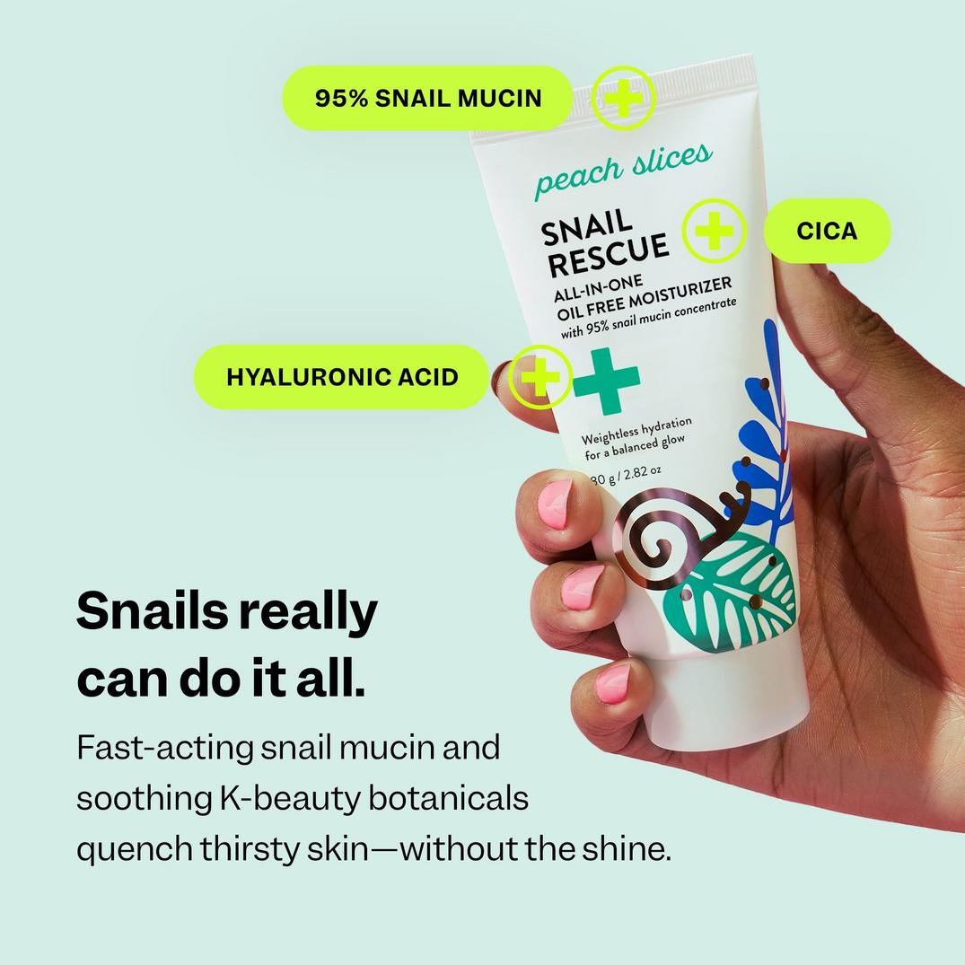 Peach Slices Snail Rescue All-In-One Oil Free Moisturizer
