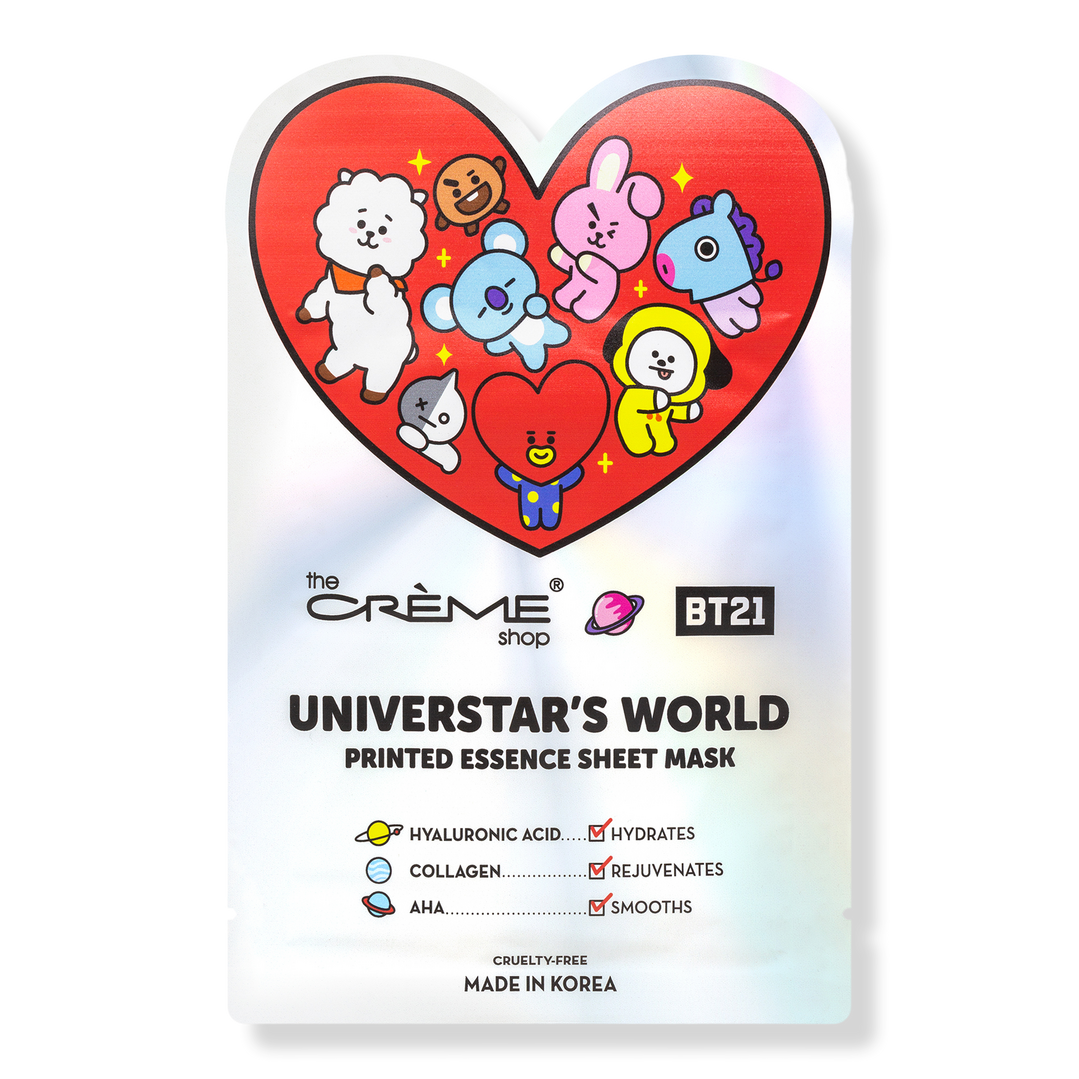 The Crme Shop BT21 Universtar's World Printed Essence Sheet Mask