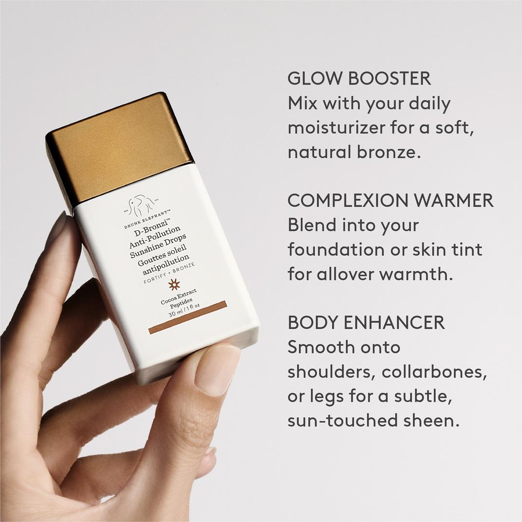Drunk Elephant D-Bronzi Anti-Pollution Bronzing Drops with Peptides