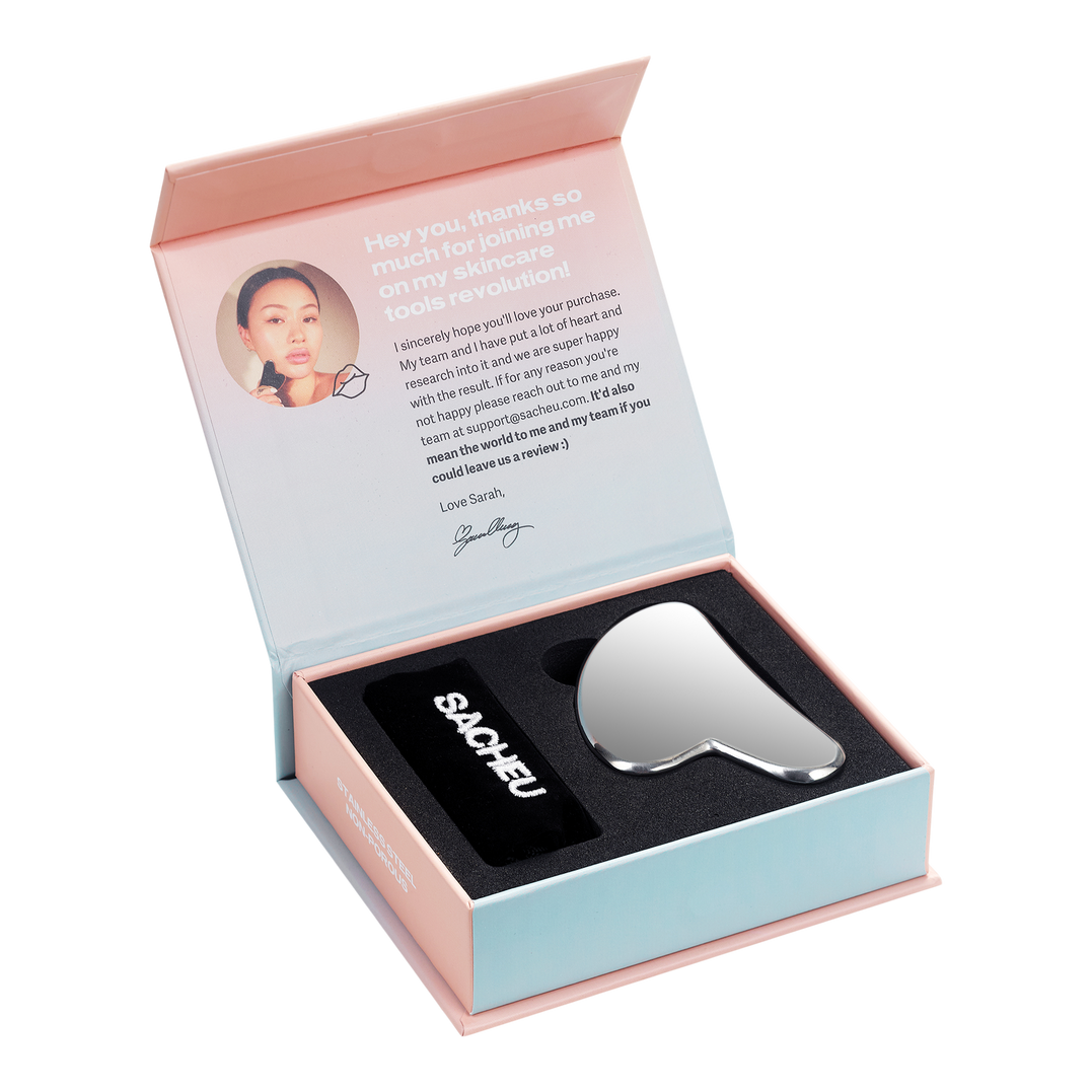 SACHEU Stainless Steel Non-Porous Gua Sha