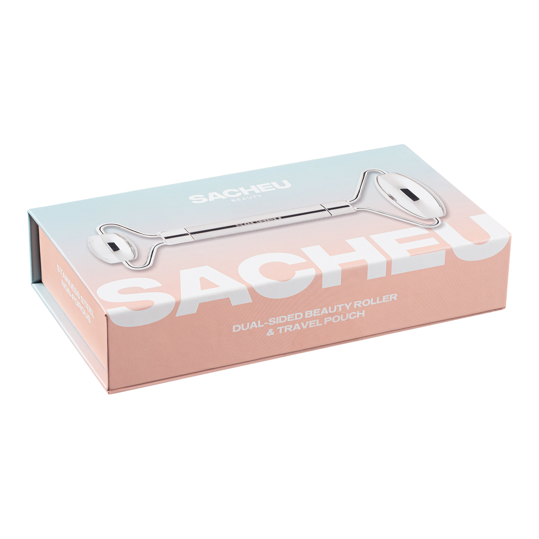 SACHEU Dual-Sided Stainless Steel Beauty Roller