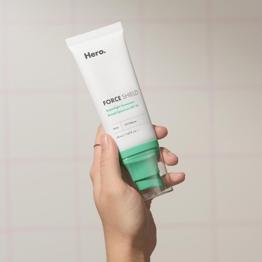 Hero Cosmetics Force Shield Superlight Sunscreen Broad Spectrum SPF 30