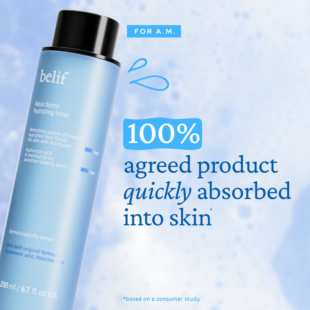 belif Aqua Bomb Hydrating Toner with Hyaluronic Acid