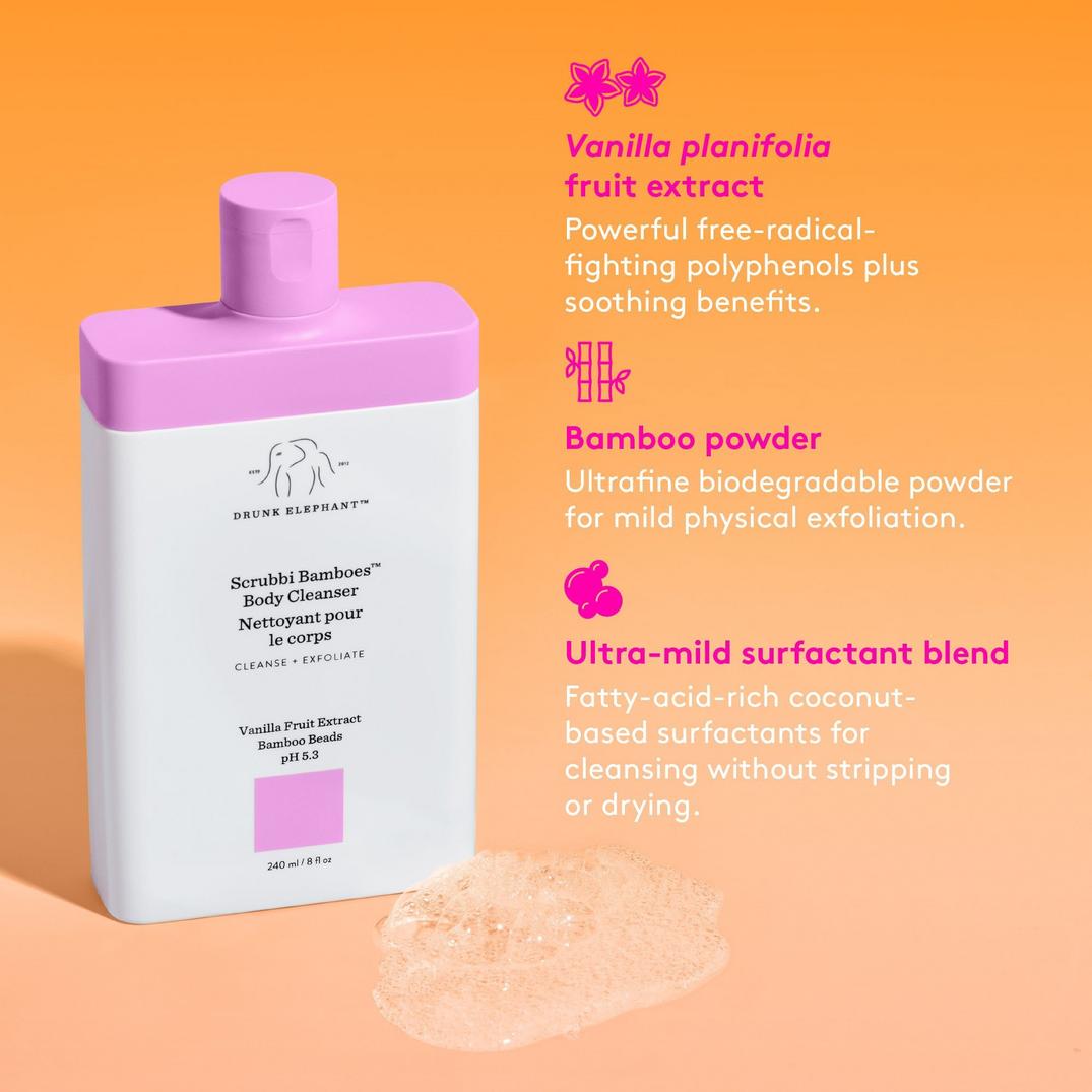 Drunk Elephant Scrubbi Bamboes Body Cleanser
