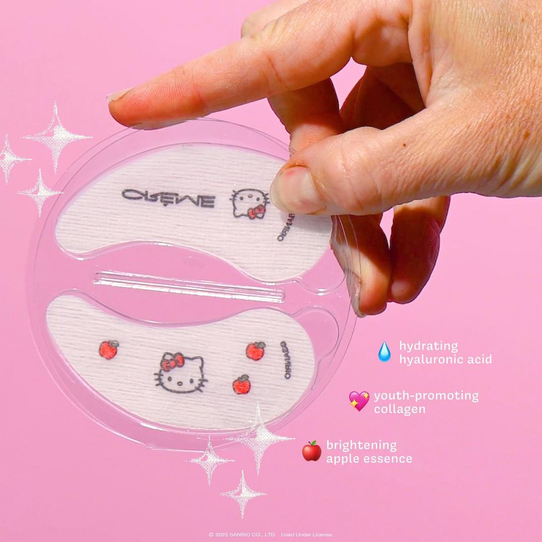 The Crme Shop Hello Kitty Apple Of My Eye Brightening Hydrogel Under Eye Patches