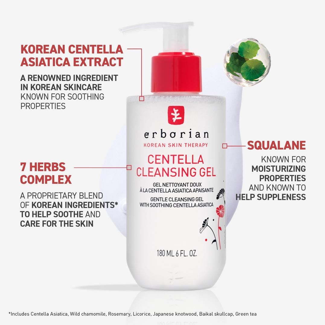 Erborian Centella Cleansing Gel with Centella Asiatica & Squalane