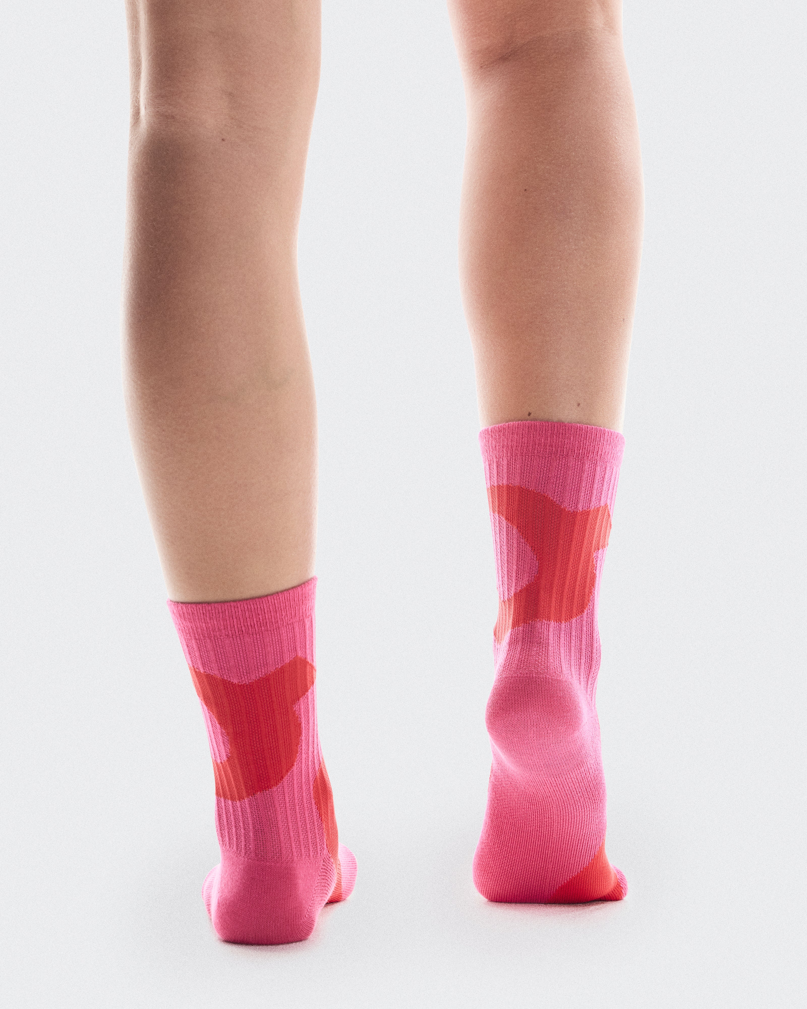 On Liquid Logo Sock High 2P Limelight | Pink