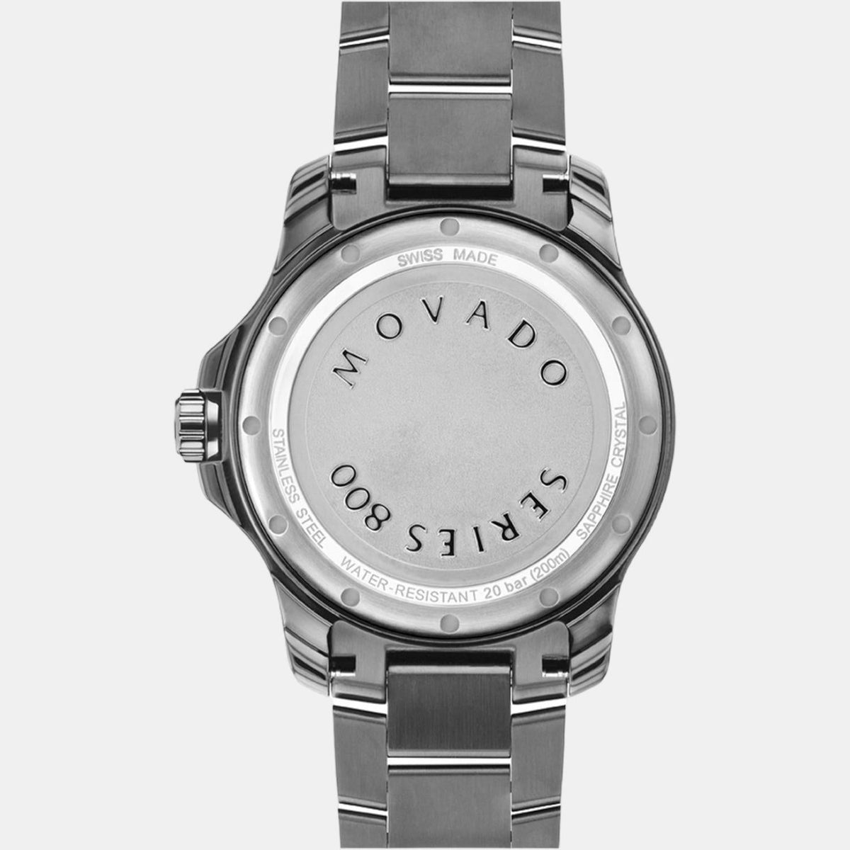 Movado Series 800 Men Quartz Blue Dial Analog Stainless Steel Watch 2600159