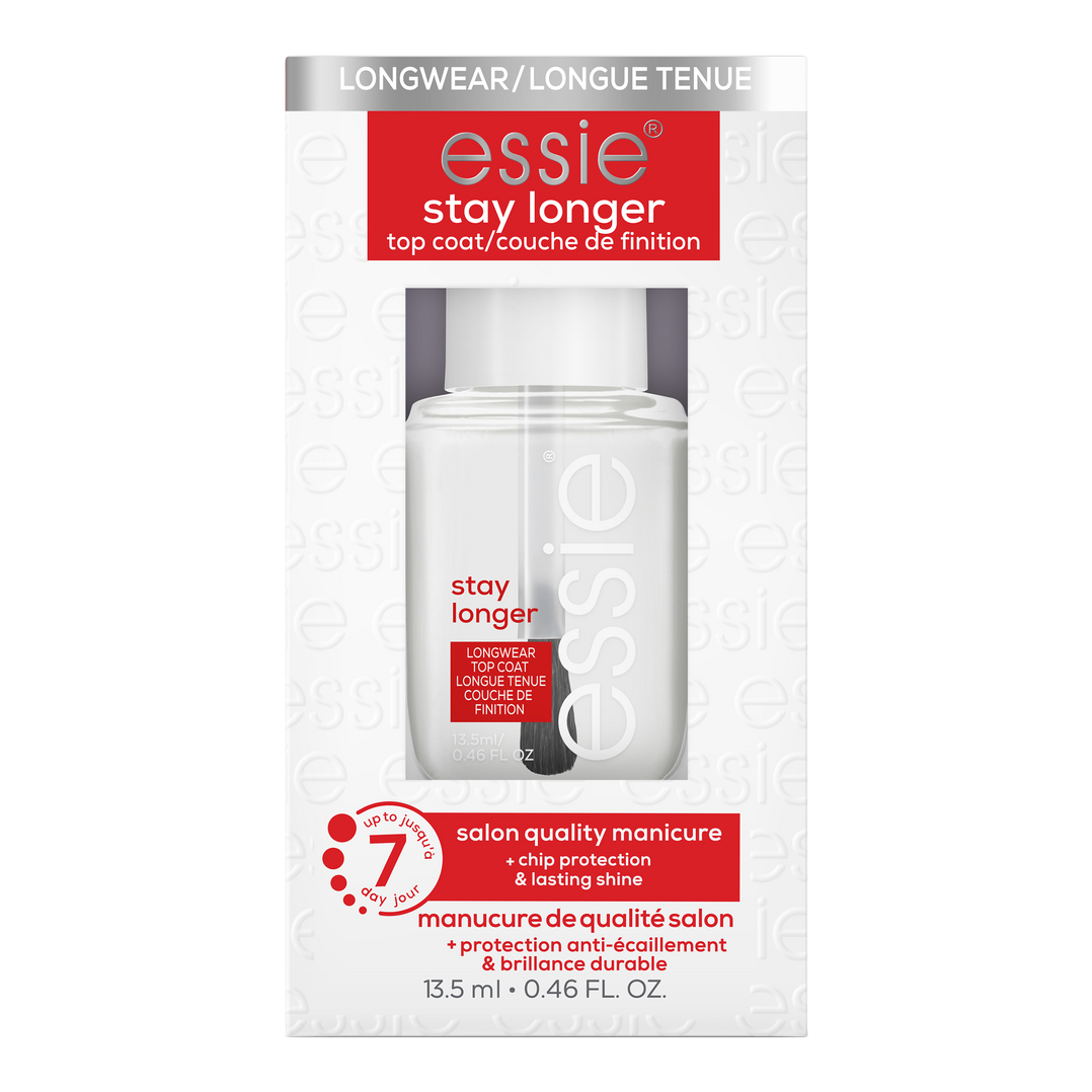 Essie Stay Longer Top Coat, Chip Protector & Lasting Shine