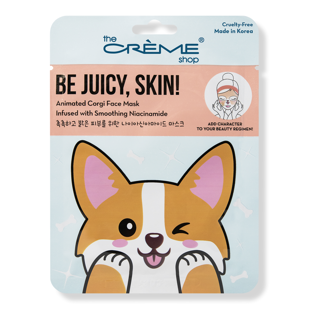 The Crme Shop Be Juicy, Skin! Animated Corgi Face Mask