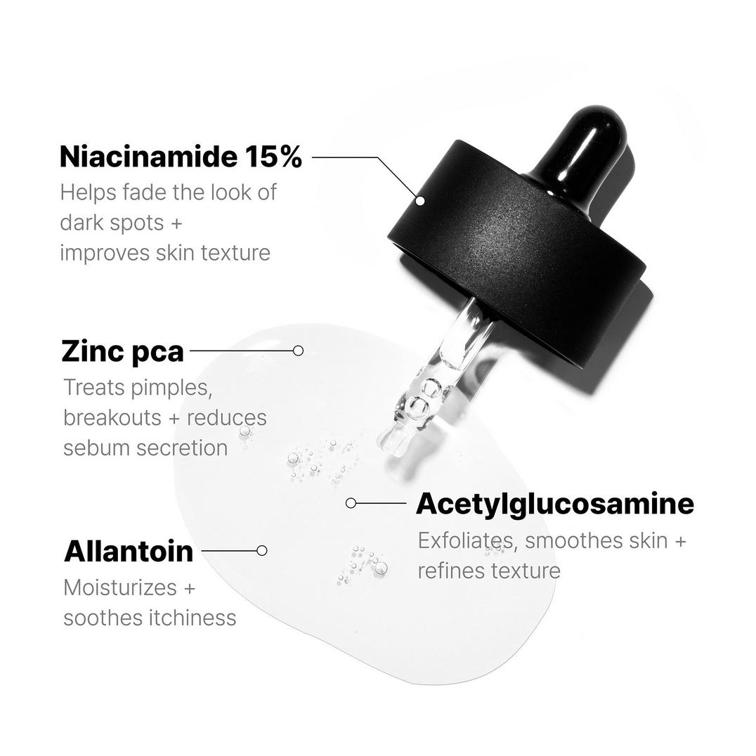 COSRX The Niacinamide 15 Serum with Acetyl Glucosamine + Zinc PCA
