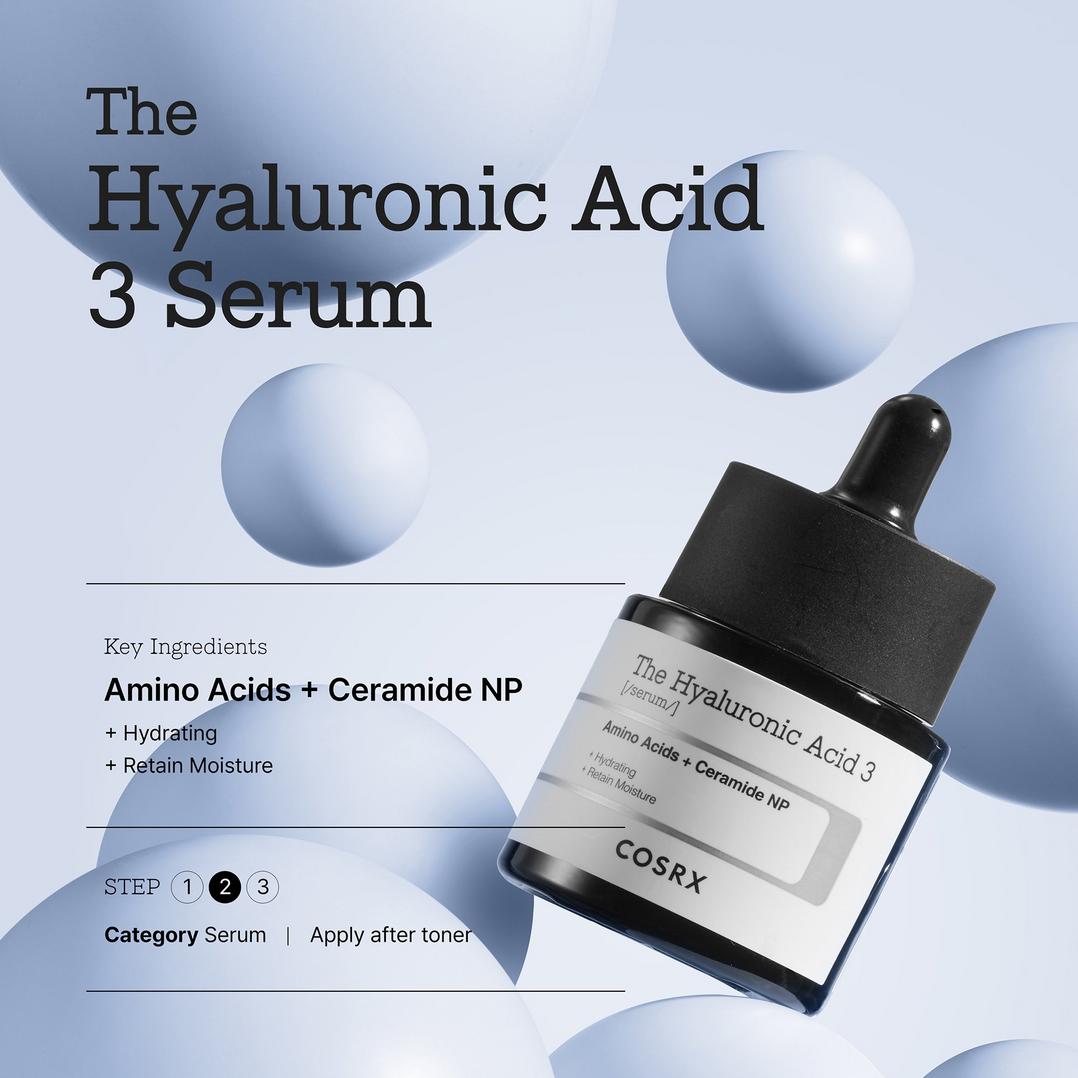 COSRX The Hyaluronic Acid 3 Serum with Amino Acids + Ceramide NP