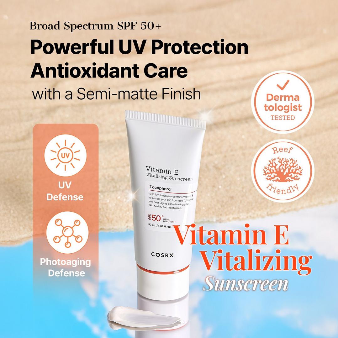 COSRX Vitamin E Vitalizing Sunscreen SPF 50+