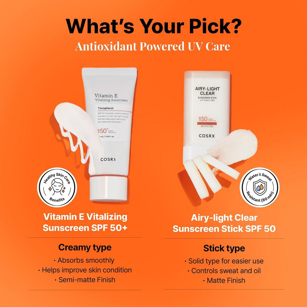 COSRX Vitamin E Vitalizing Sunscreen SPF 50+