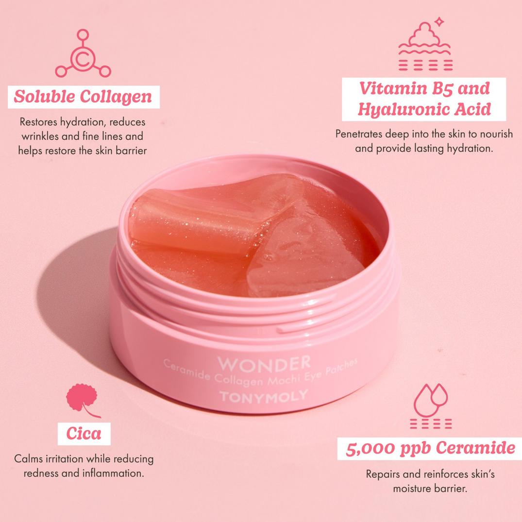 TONYMOLY Wonder Ceramide Mochi Hydrogel Eye Patches