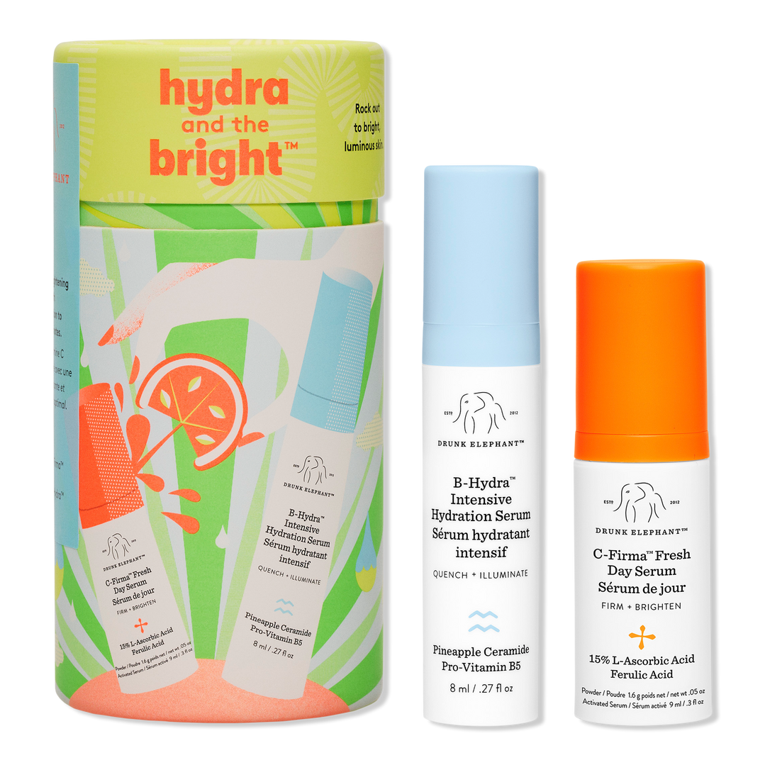 Drunk Elephant Hydra and the Bright Travel Size Duo