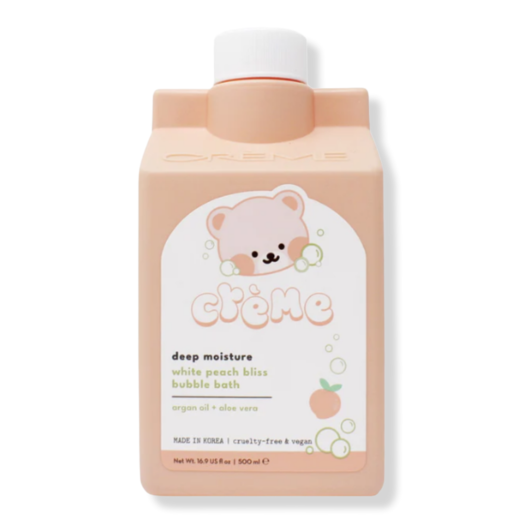 The Crme Shop Boba Bears Deep Moisture Bubble Bath - White Peach Bliss