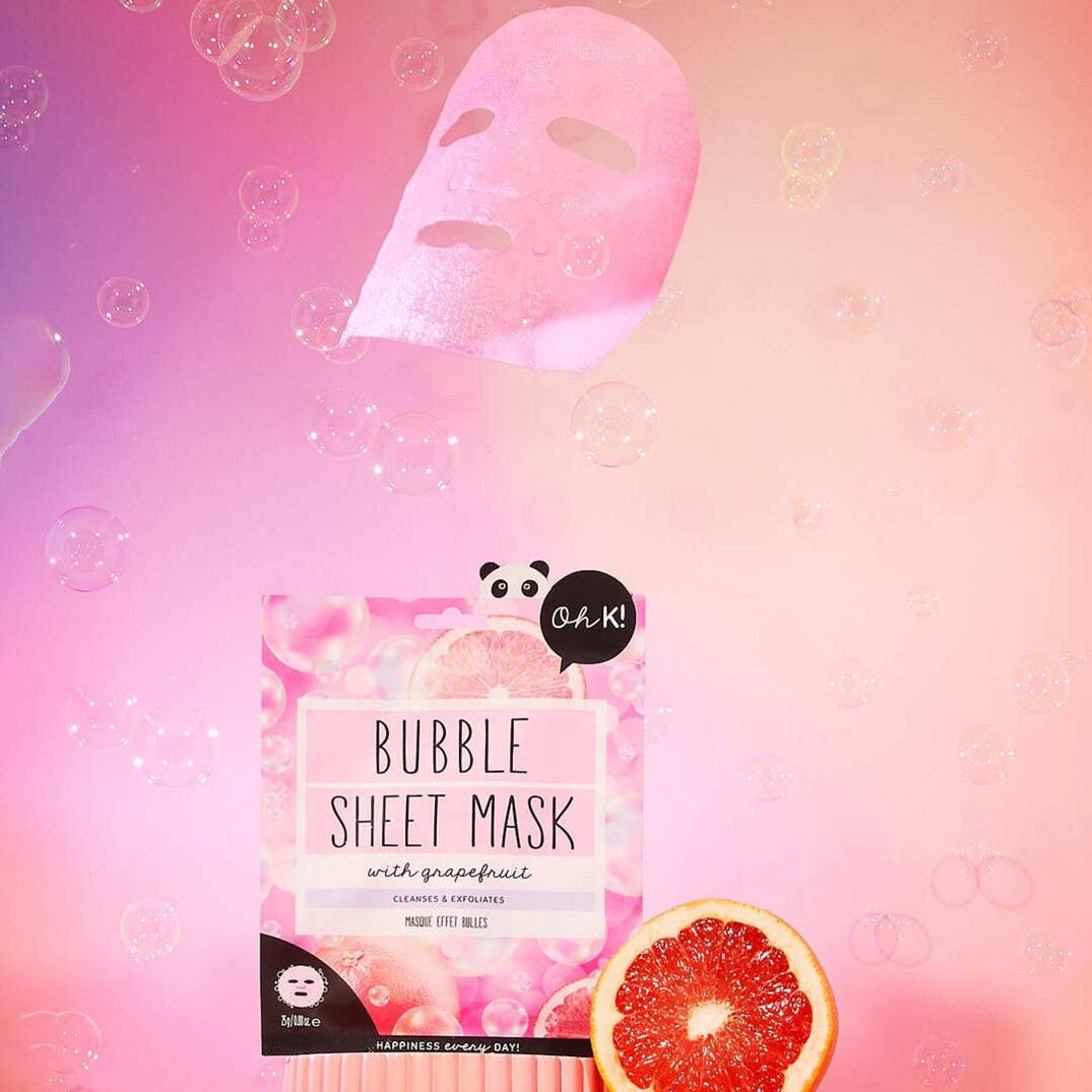 Oh K! Pink Bubble Sheet Mask with Grapefruit