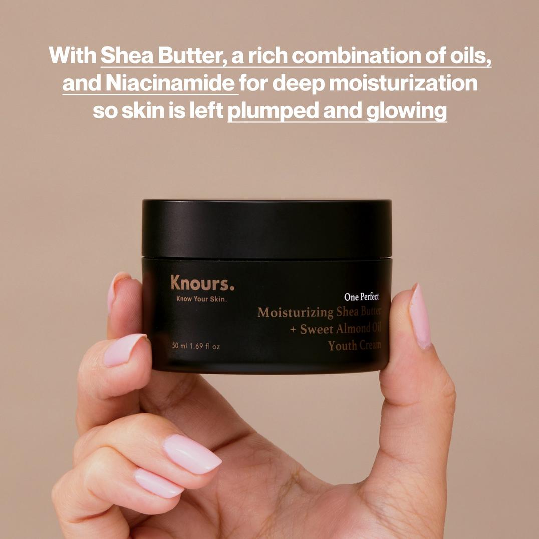 Knours. Moisturizing Shea Butter + Sweet Almond Oil Youth Cream