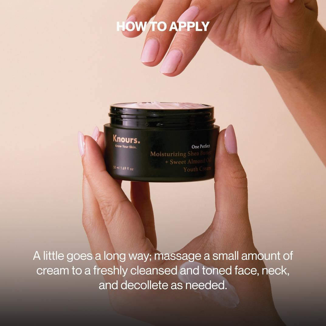 Knours. Moisturizing Shea Butter + Sweet Almond Oil Youth Cream