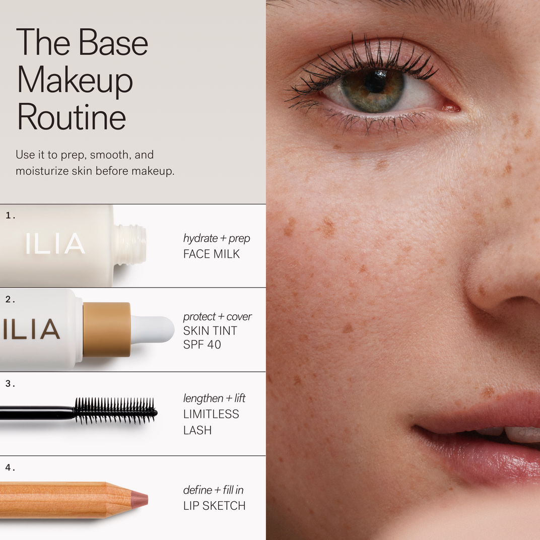 ILIA The Base Face Milk Lightweight Moisturizer with Hyaluronic Acid