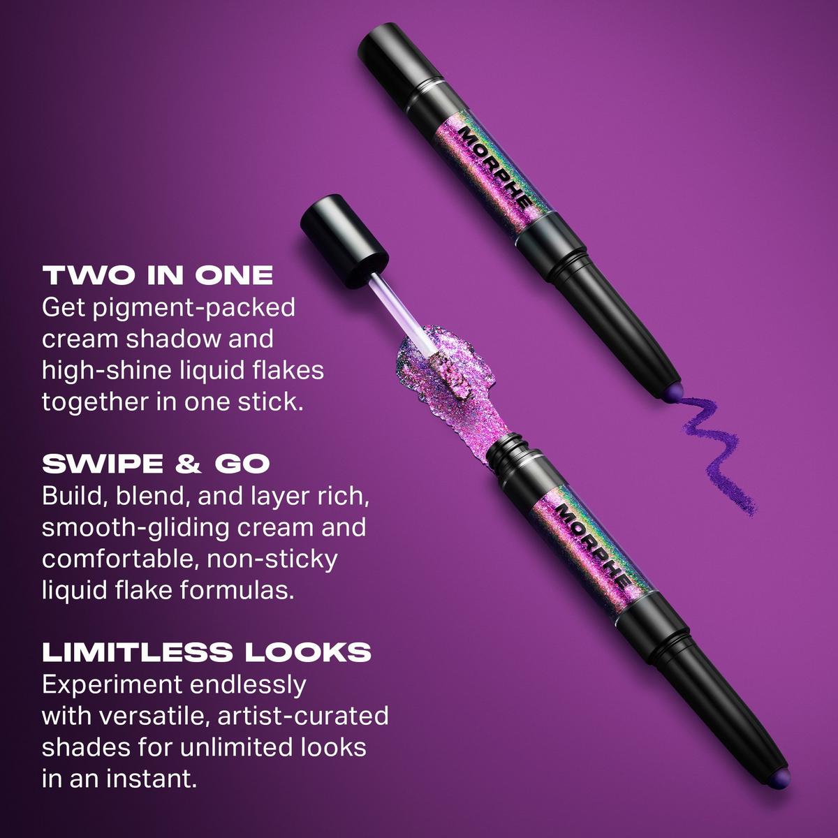 Morphe Mixed Signals Dual-Finish Cream & Liquid Shadow Stick