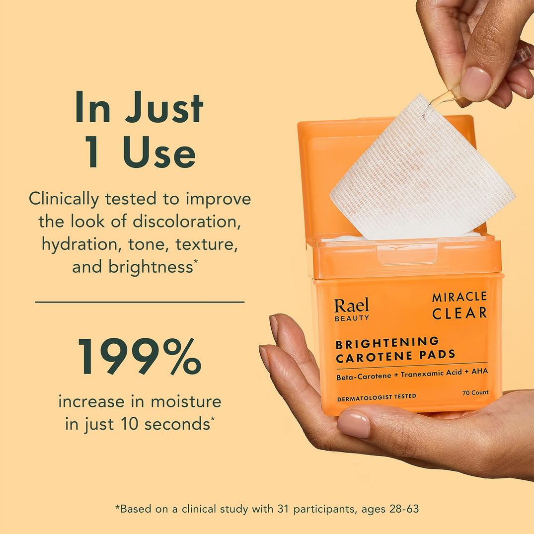 Rael Miracle Clear Brightening Carotene Pads