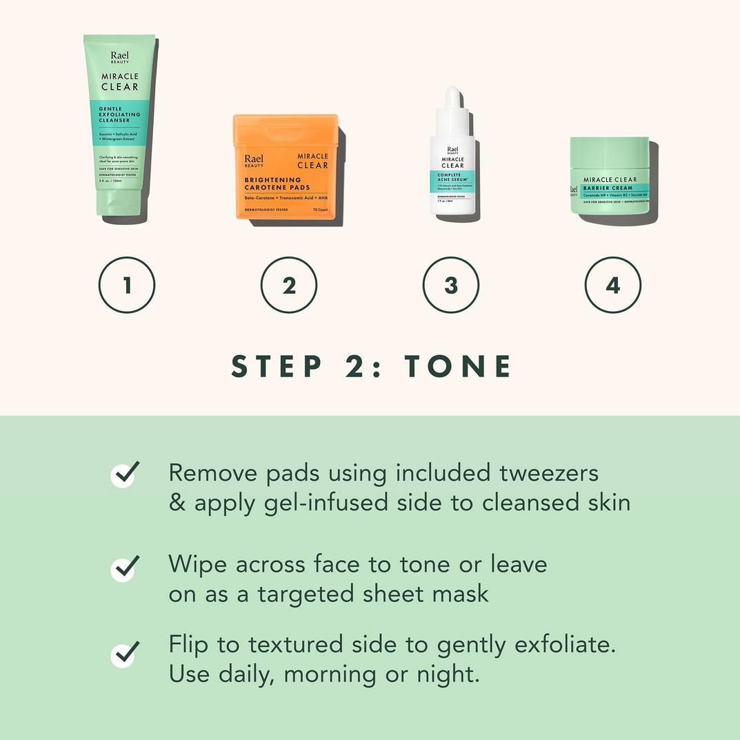 Rael Miracle Clear Brightening Carotene Pads