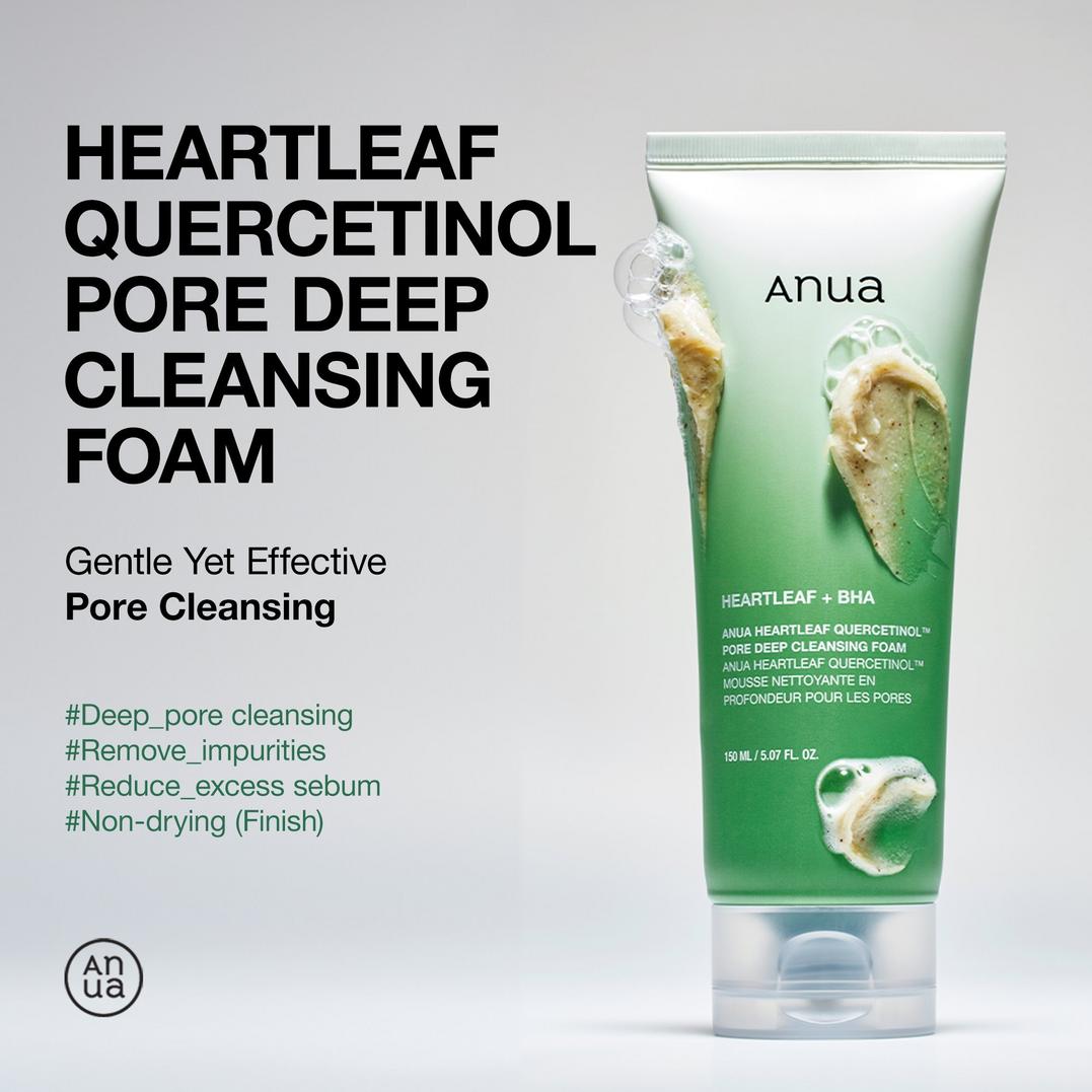 ANUA Heartleaf Quercetinol Pore Deep Cleansing Foam