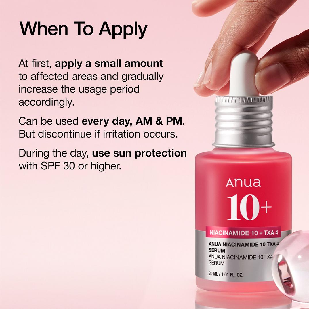 ANUA Niacinamide 10 TXA 4 Serum for Brightening and Dark Spots