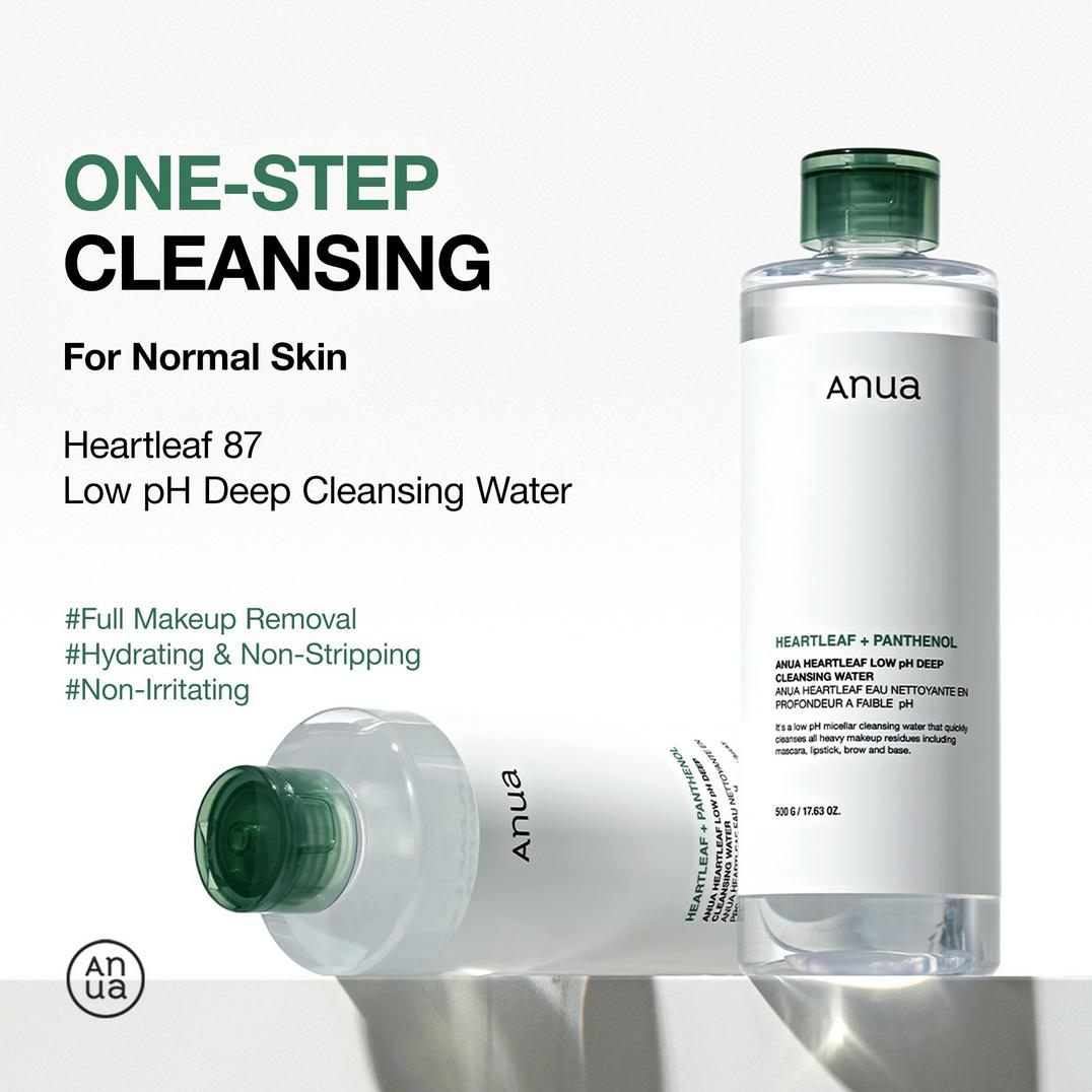 ANUA Heartleaf Low pH Deep Cleansing Water