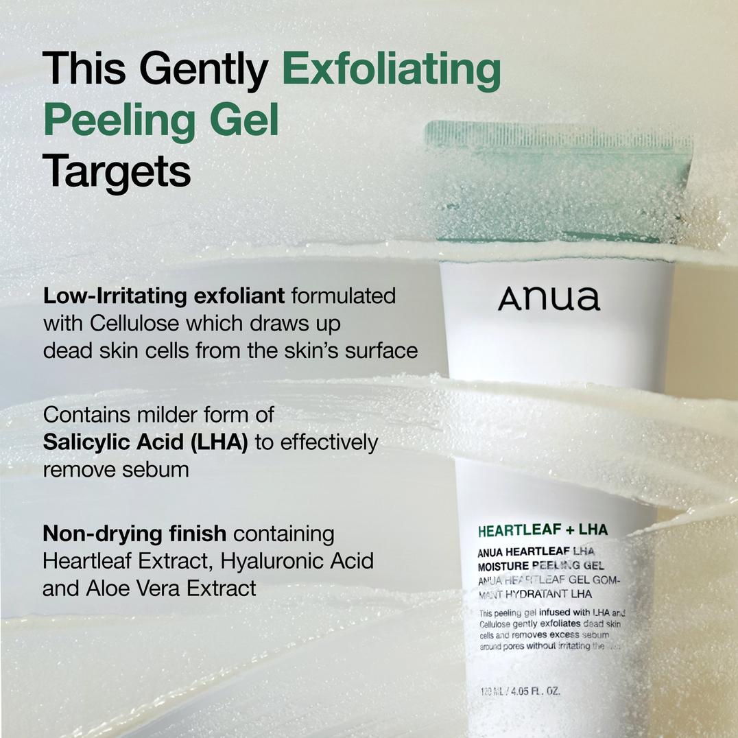 ANUA Heartleaf LHA Moisture Peeling Gel