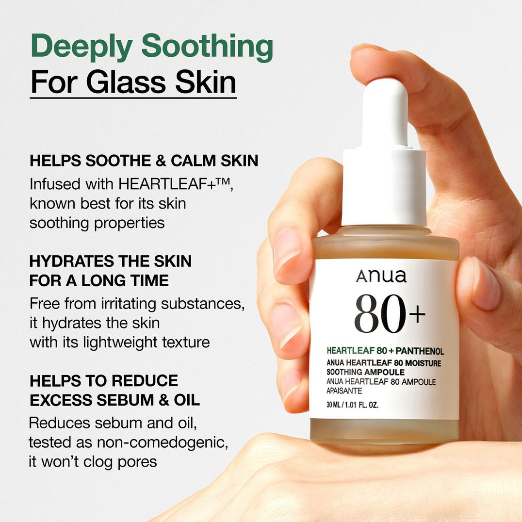 ANUA Heartleaf 80 Moisture Soothing Ampoule
