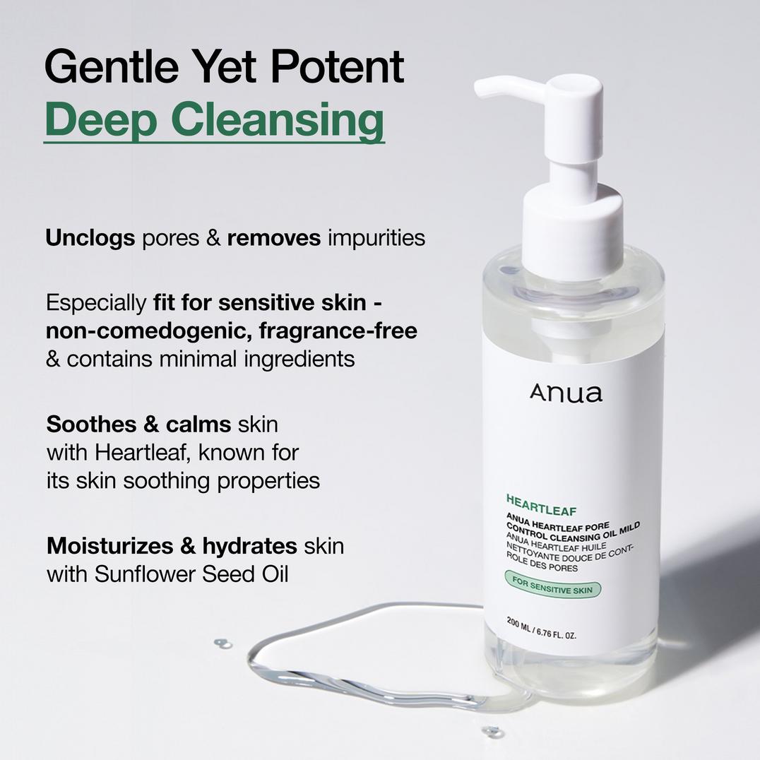 ANUA Heartleaf Pore Control Cleansing Oil Mild