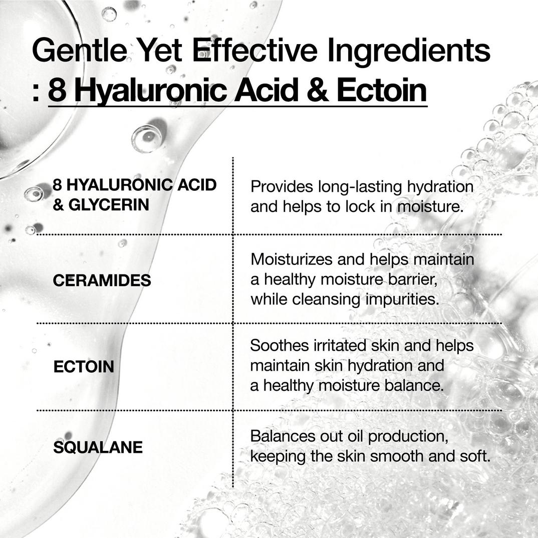 ANUA 8 Hyaluronic Acid Moisturizing Gentle Gel Cleanser