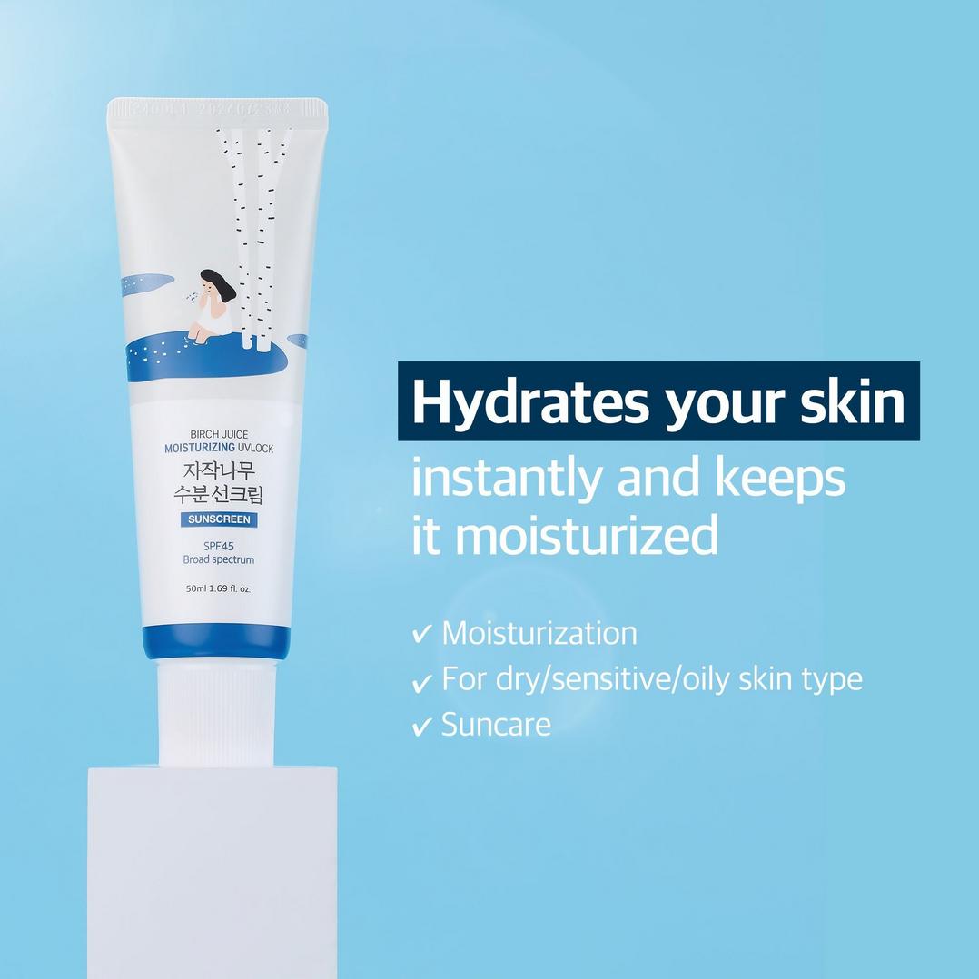 ROUND LAB Birch Juice Moisturizing UVLOCK SPF 45