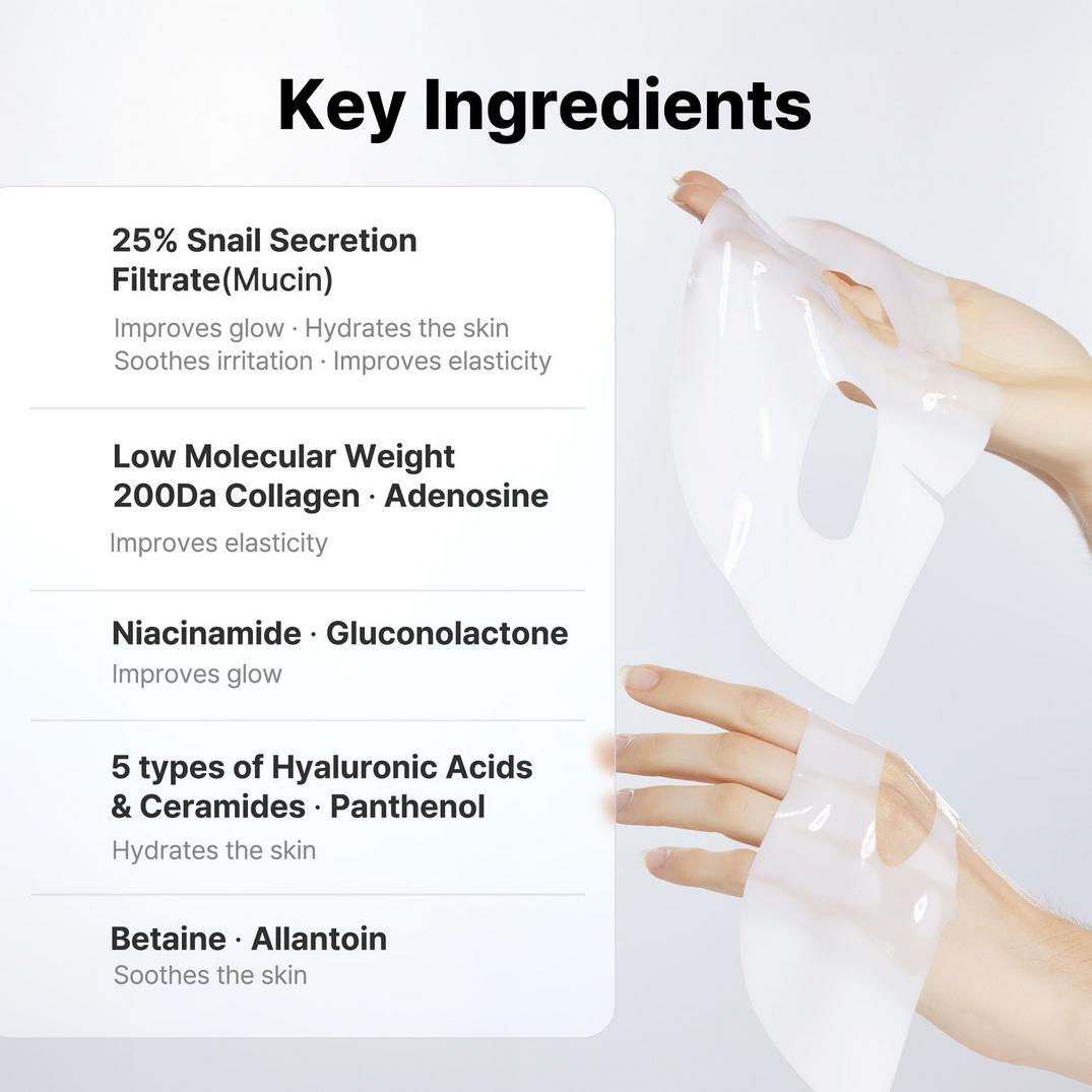 COSRX Advanced Snail Mucin Glass Glow Hydrogel Mask