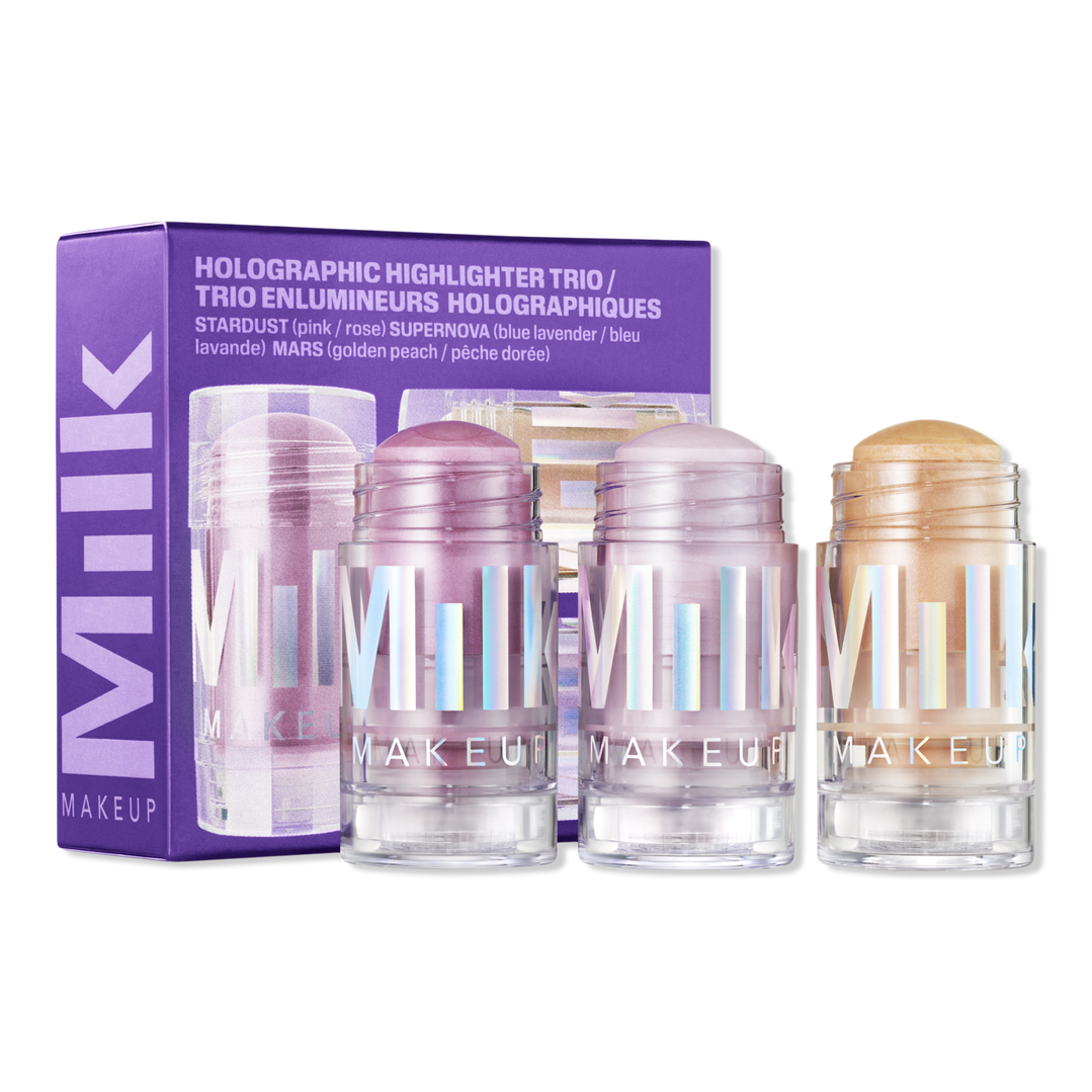 MILK MAKEUP Galactic Glow Holographic Highlighter Trio