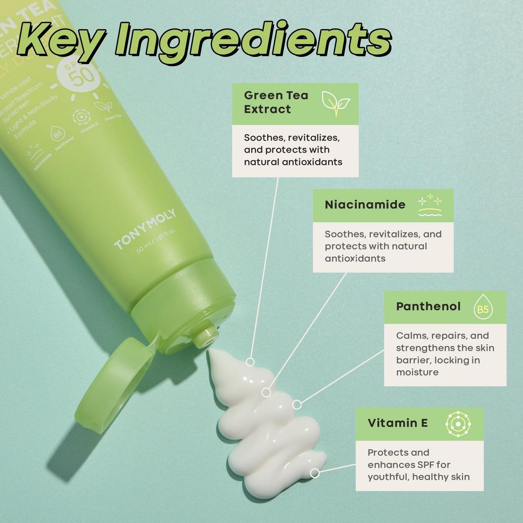 TONYMOLY Green Tea Superlight Daily Defense Sun Screen SPF 50
