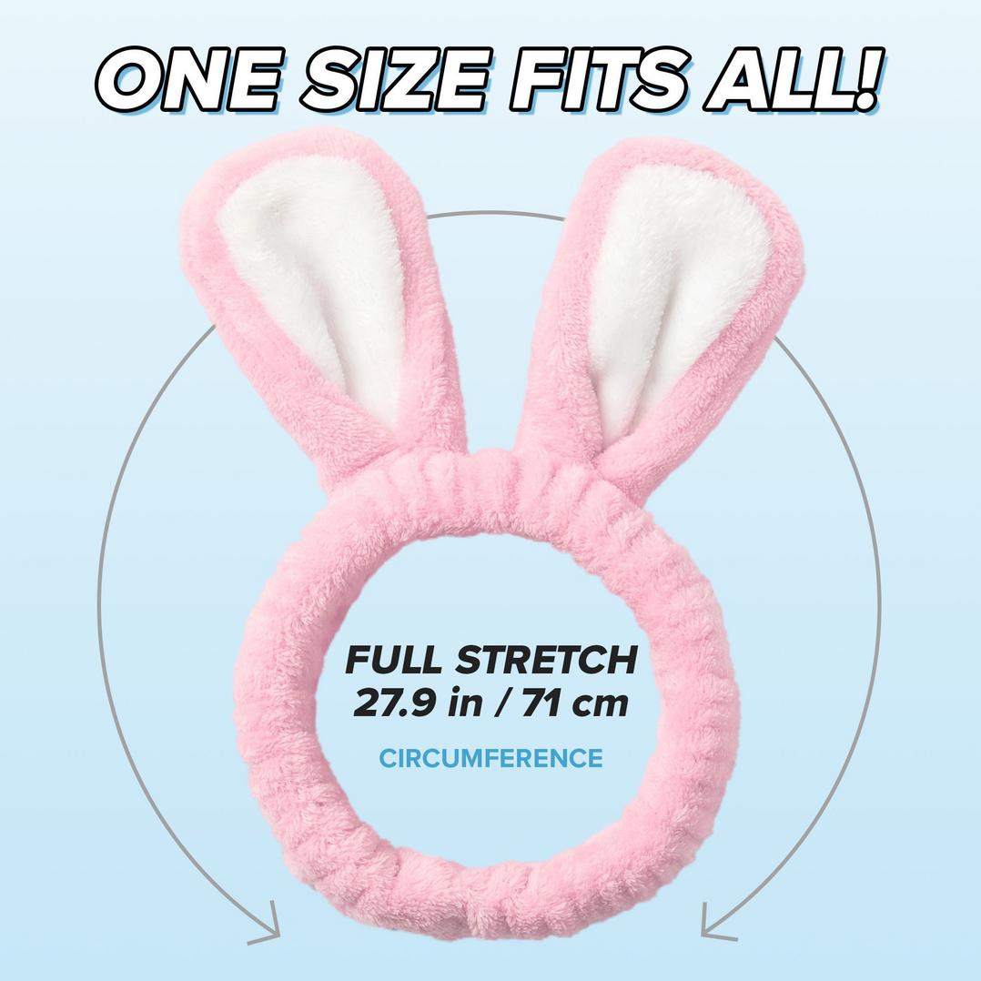 I Dew Care Bunny Beauty Routine Spa Headband