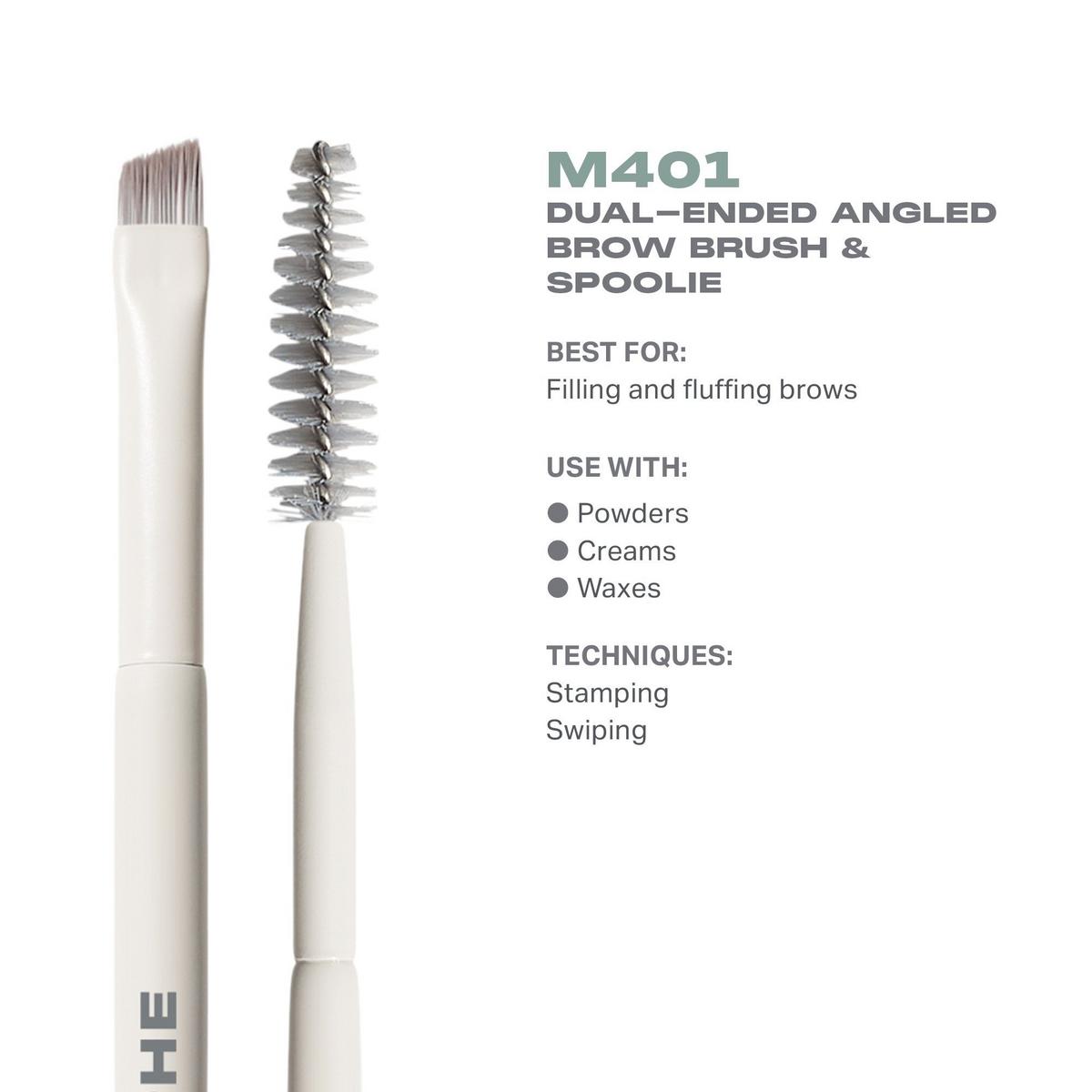 Morphe M401 Dual-Ended Angled Brow Brush & Spoolie