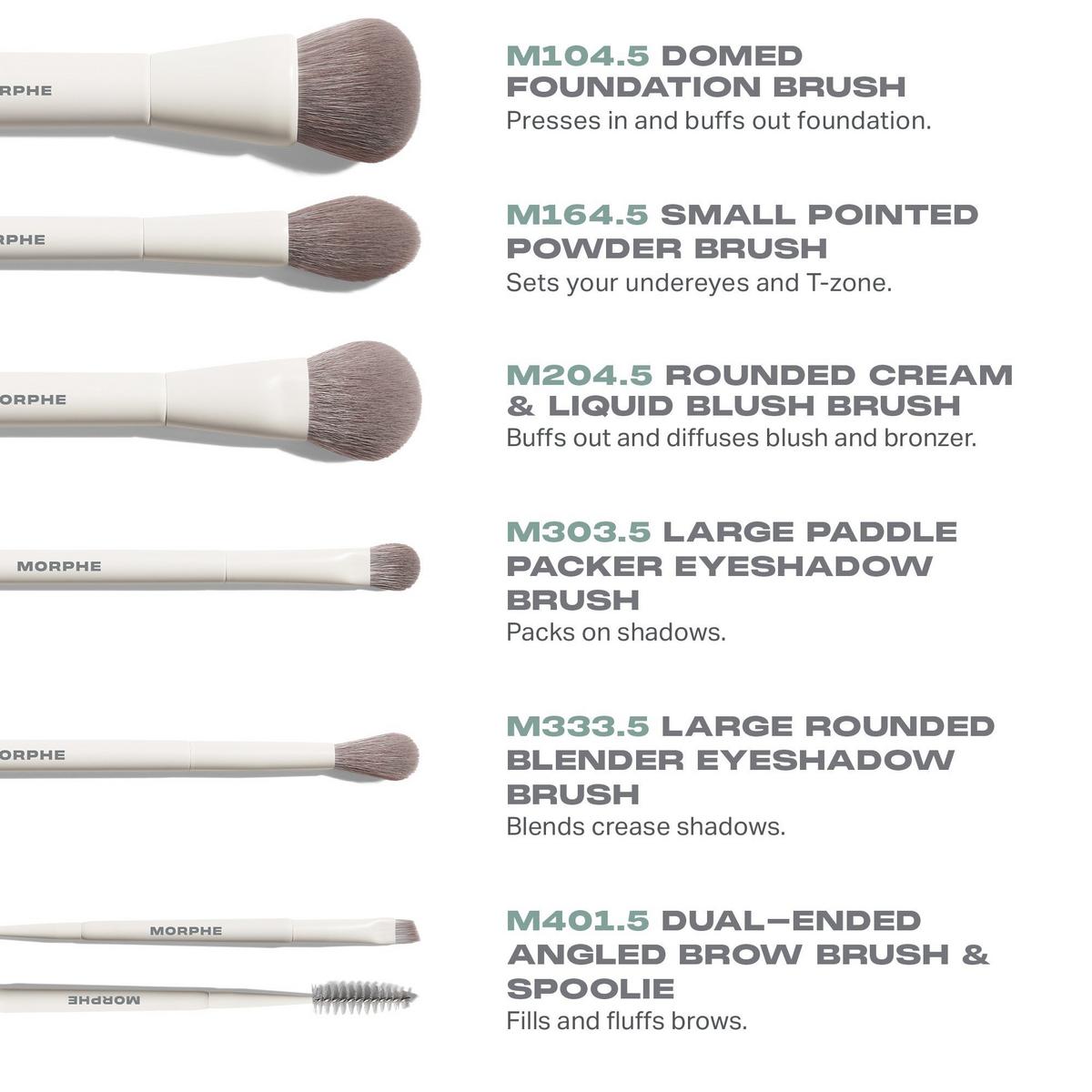 Morphe Along for the Glide 6-Piece Travel Brush Set