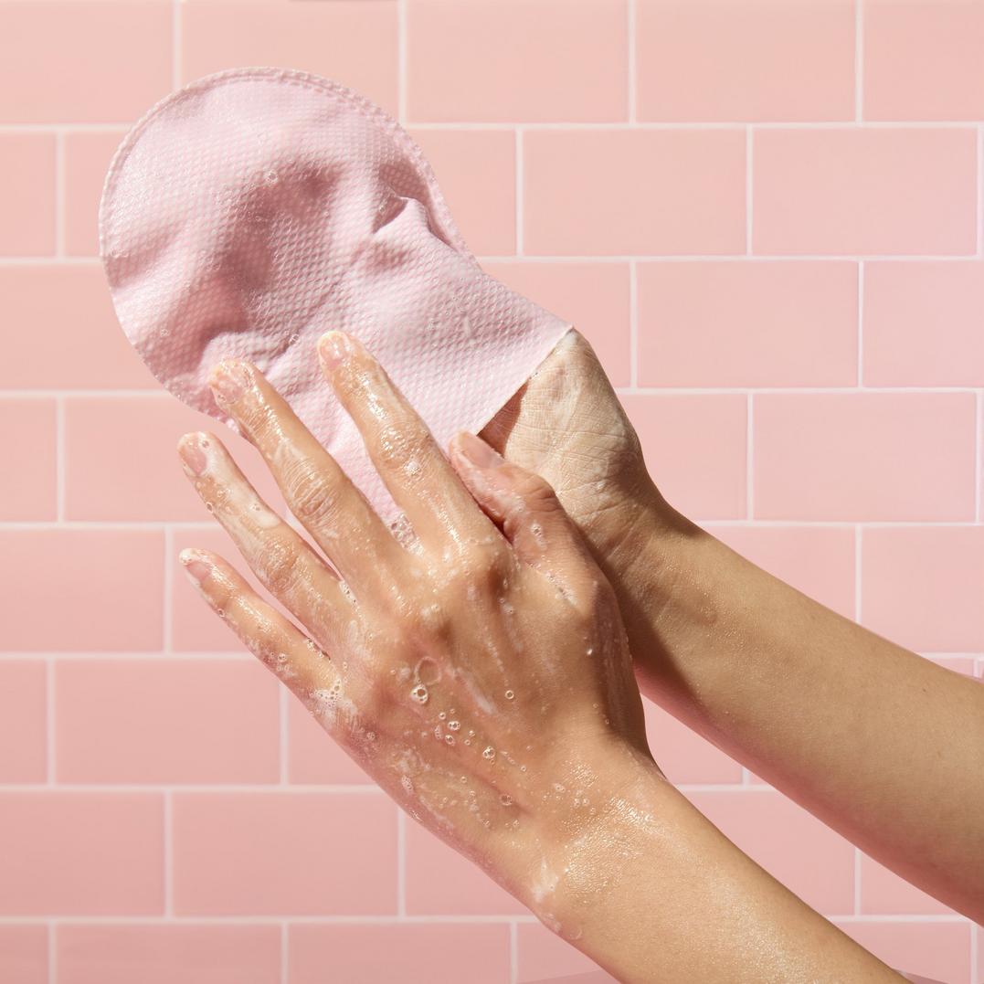 TONYMOLY Plum Bum AHA Body Exfoliating Mitt