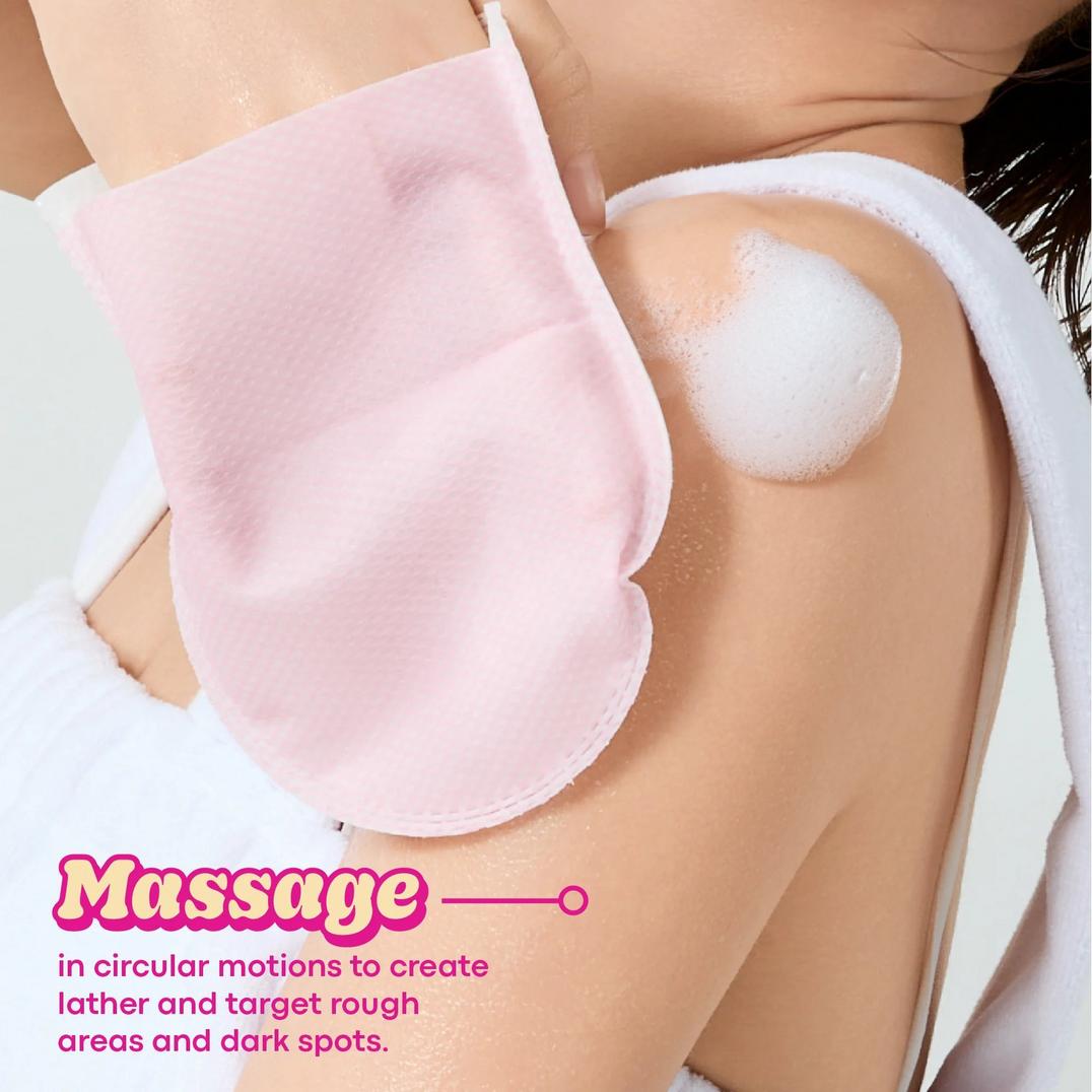 TONYMOLY Plum Bum AHA Body Exfoliating Mitt