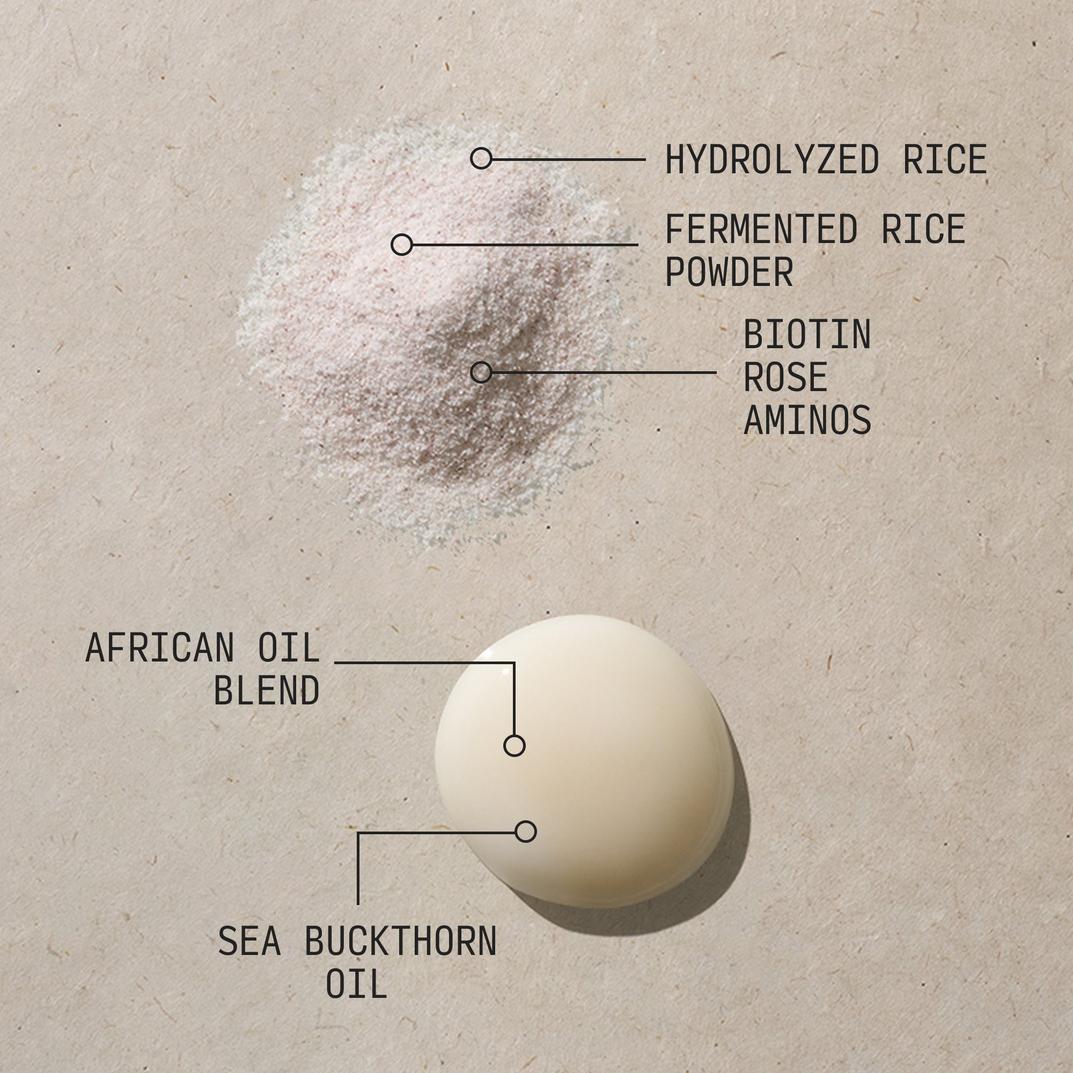 Cecred Fermented Rice & Rose Protein Ritual, detail 1