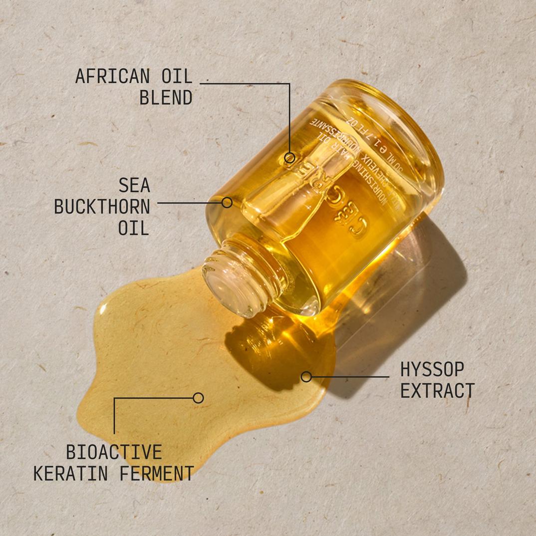 Cecred Nourishing Hair Oil, detail