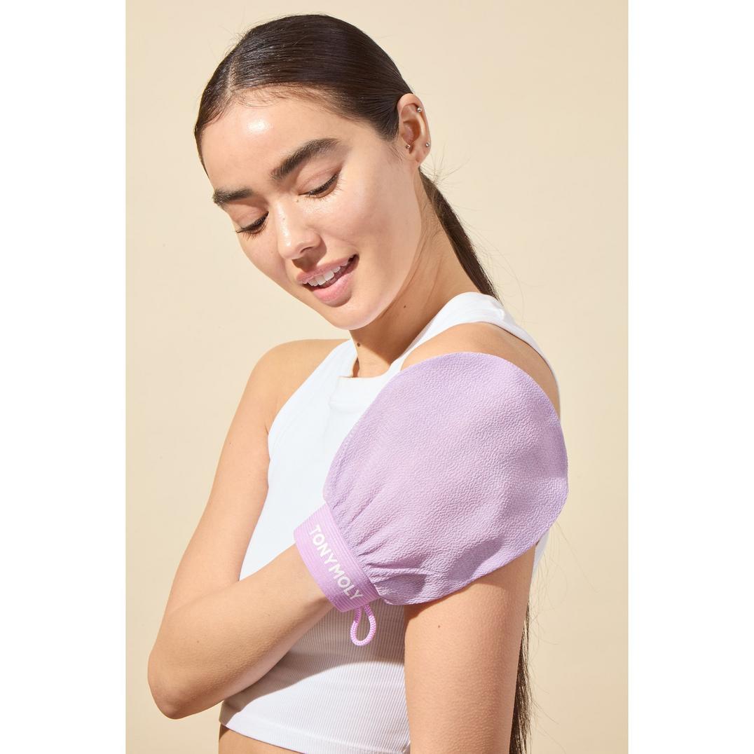 TONYMOLY Plum Bum Korean Body Exfoliating Glove