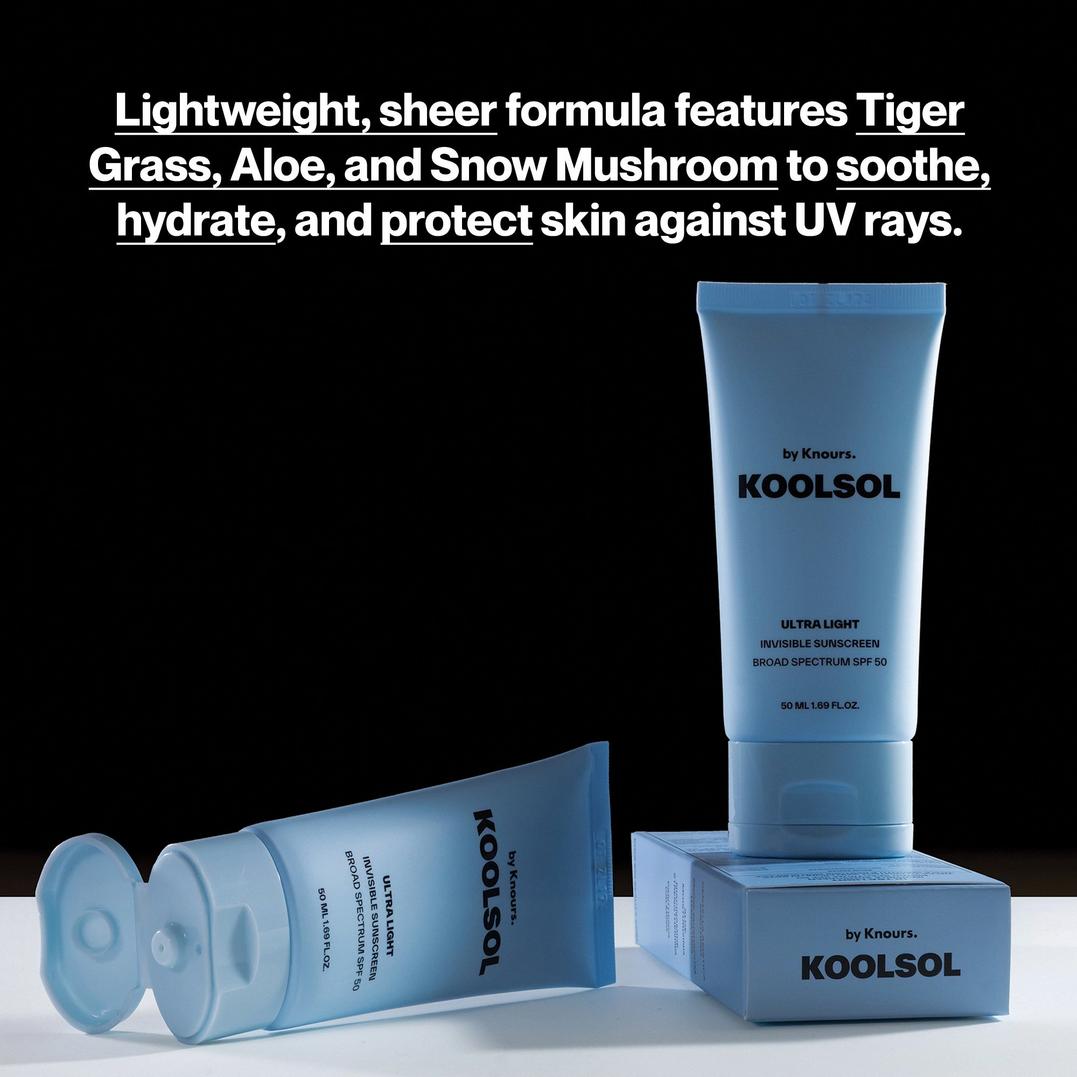 Knours. Koolsol Ultra Light Invisible Sunscreen Broad Spectrum SPF50