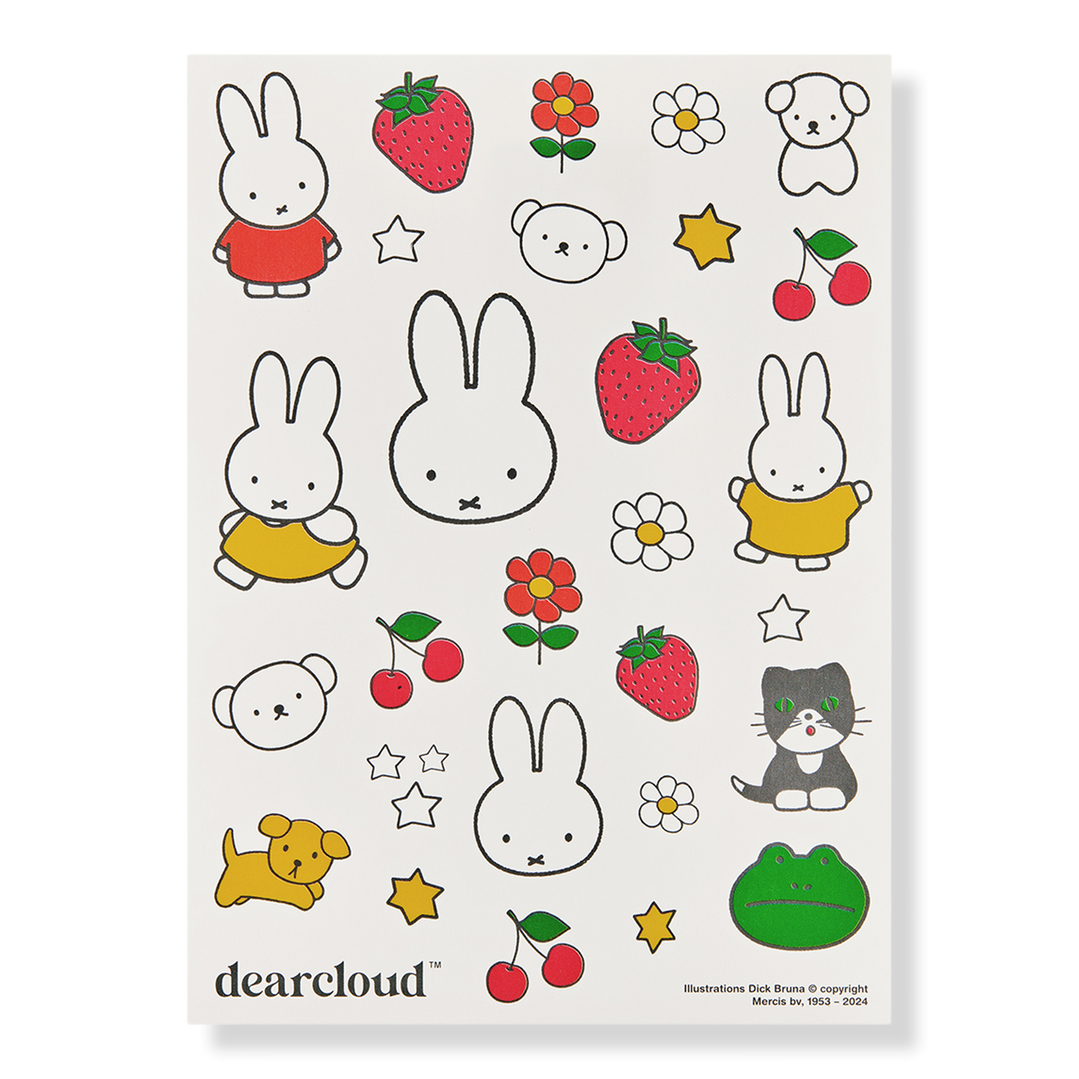 dearcloud Miffy & Friends Face & Body Temporary Tattoos